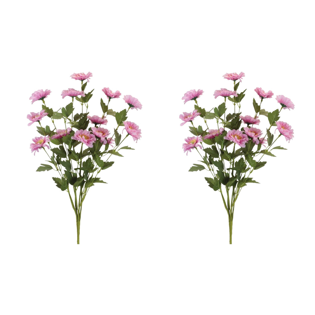 Gerbera Daisy Floral Bush (Set of 2)