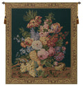 Brussels Bouquet Green I European Tapestry