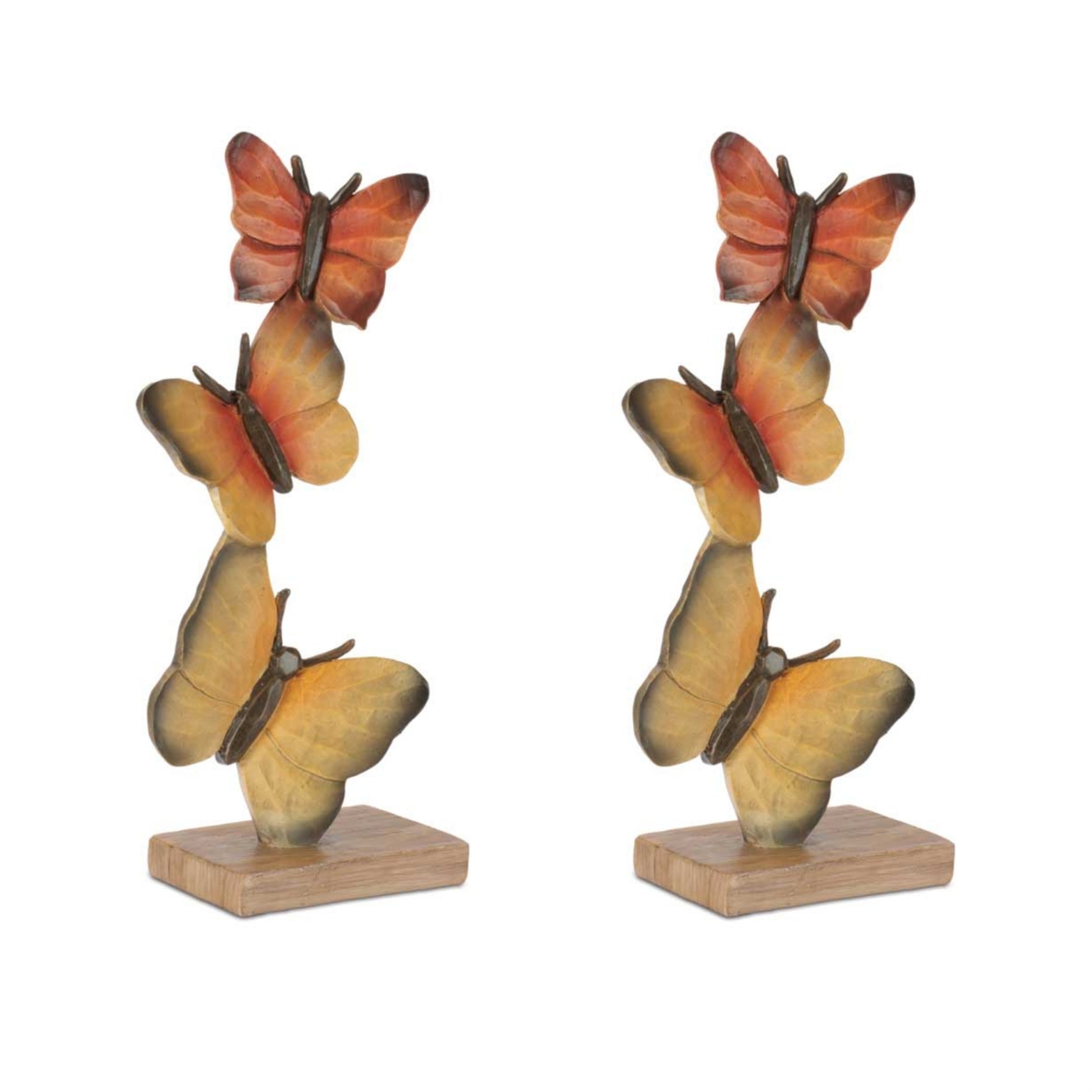 Amber Gradient Butterfly Stack (Set of 2)