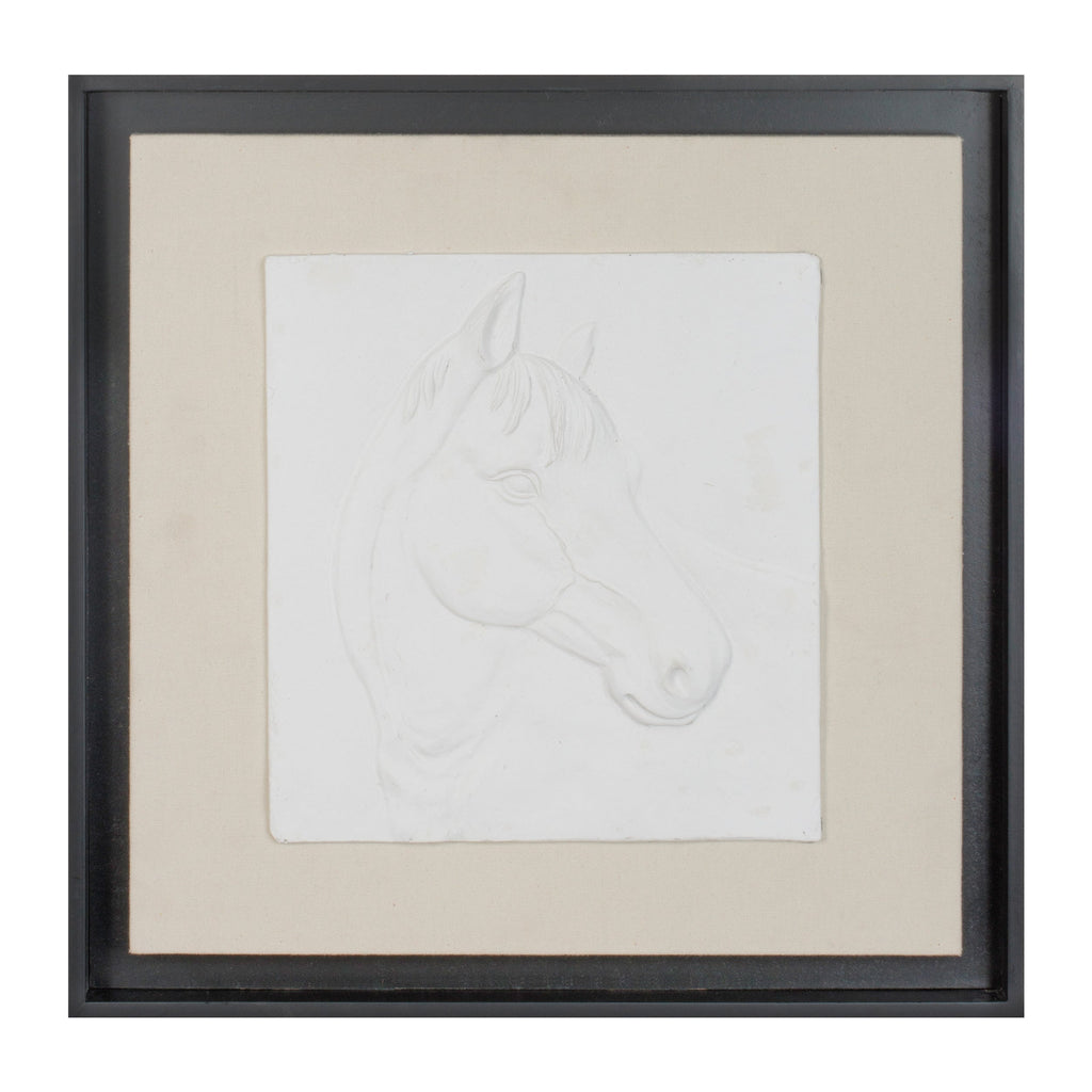 Framed Horse Wall Plaque (Set of 2)