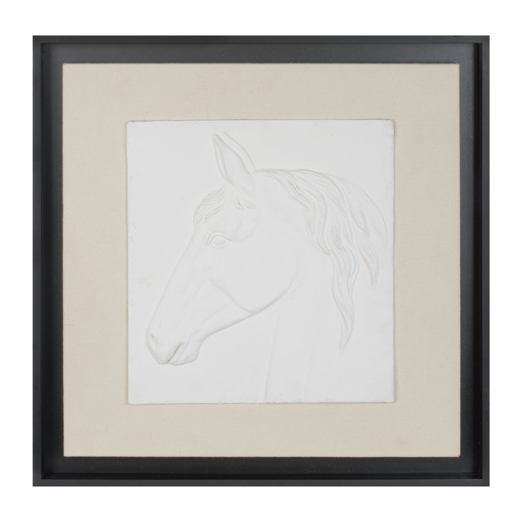 Framed Horse Wall Plaque (Set of 2)
