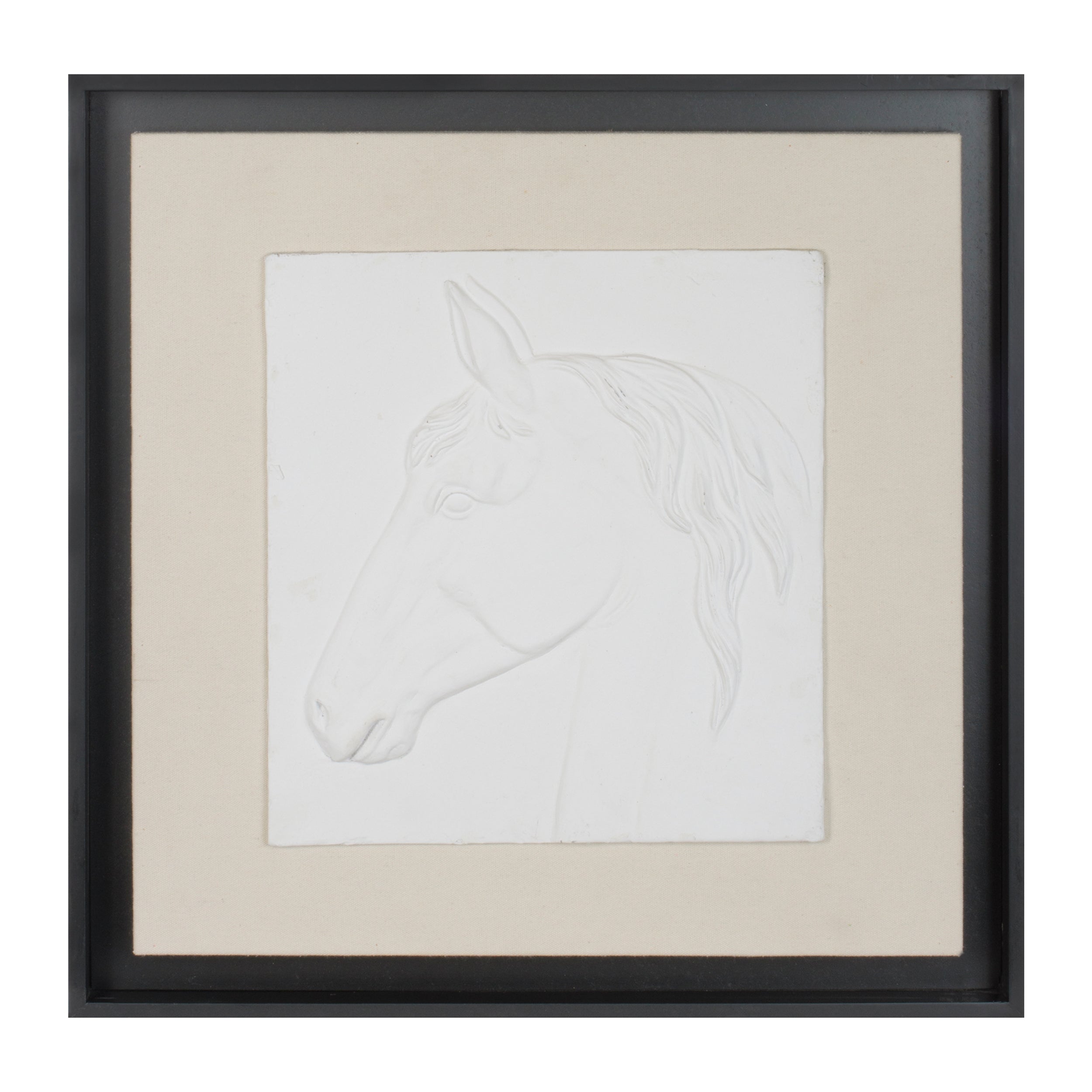 Framed Horse Wall Plaque (Set of 2)