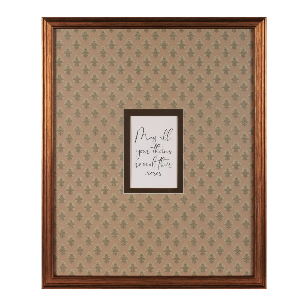 Framed Floral Proverb Wall Art (Set of 3)