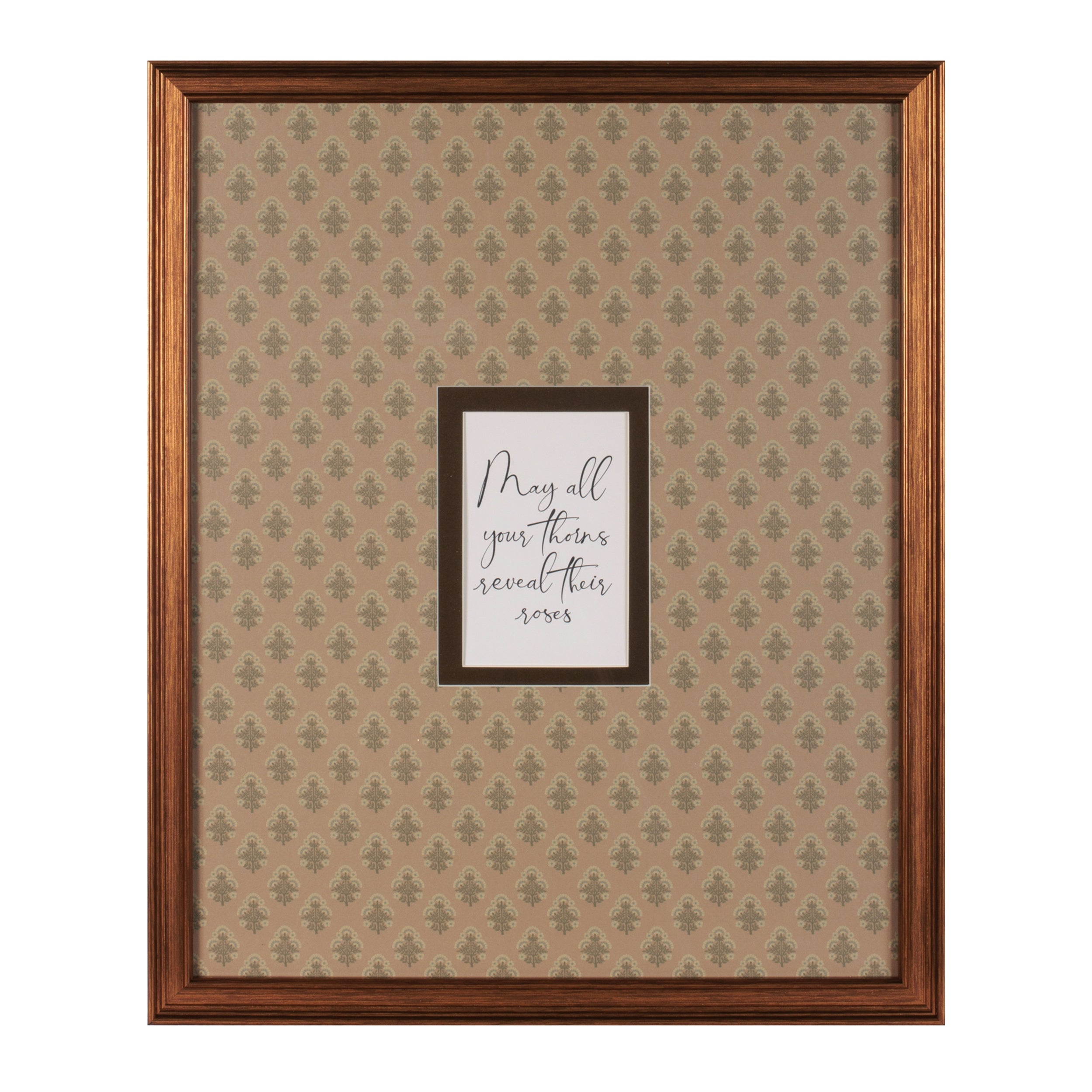 Framed Floral Proverb Wall Art (Set of 3)