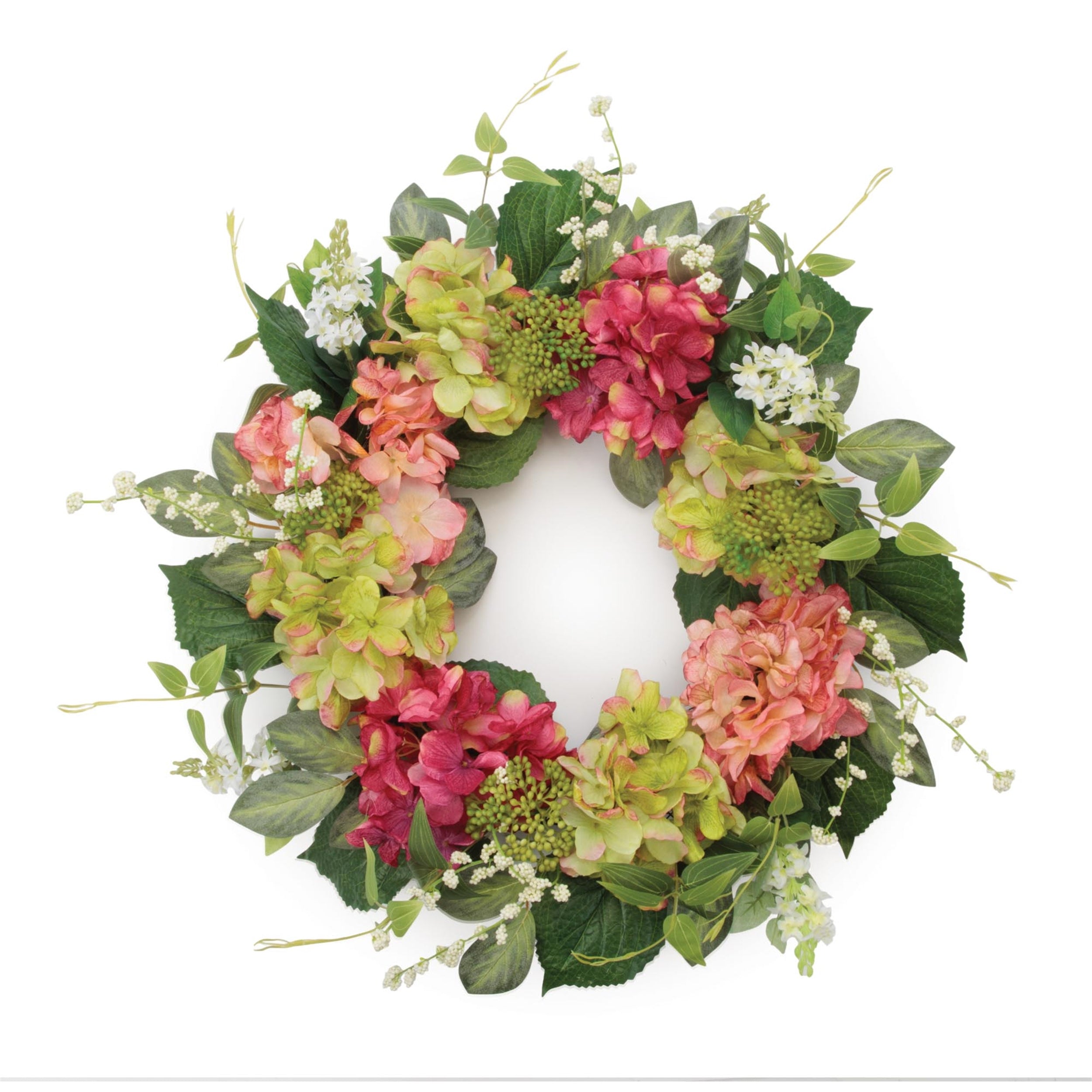 Hydrangea Floral Wreath 22 Inch