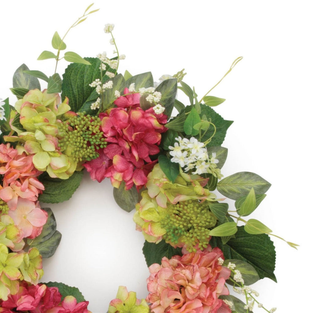 Hydrangea Floral Wreath 22 Inch