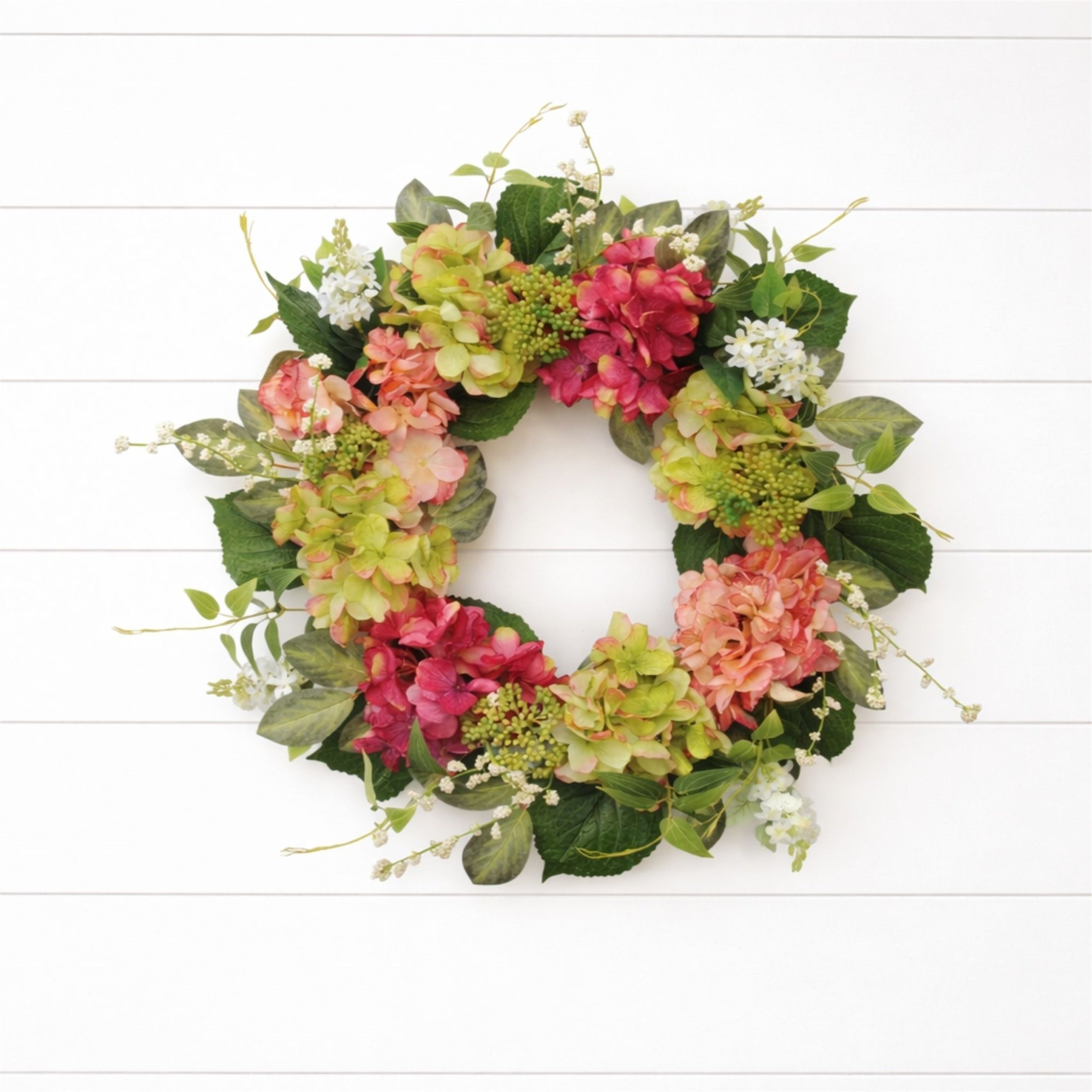 Hydrangea Floral Wreath 22 Inch