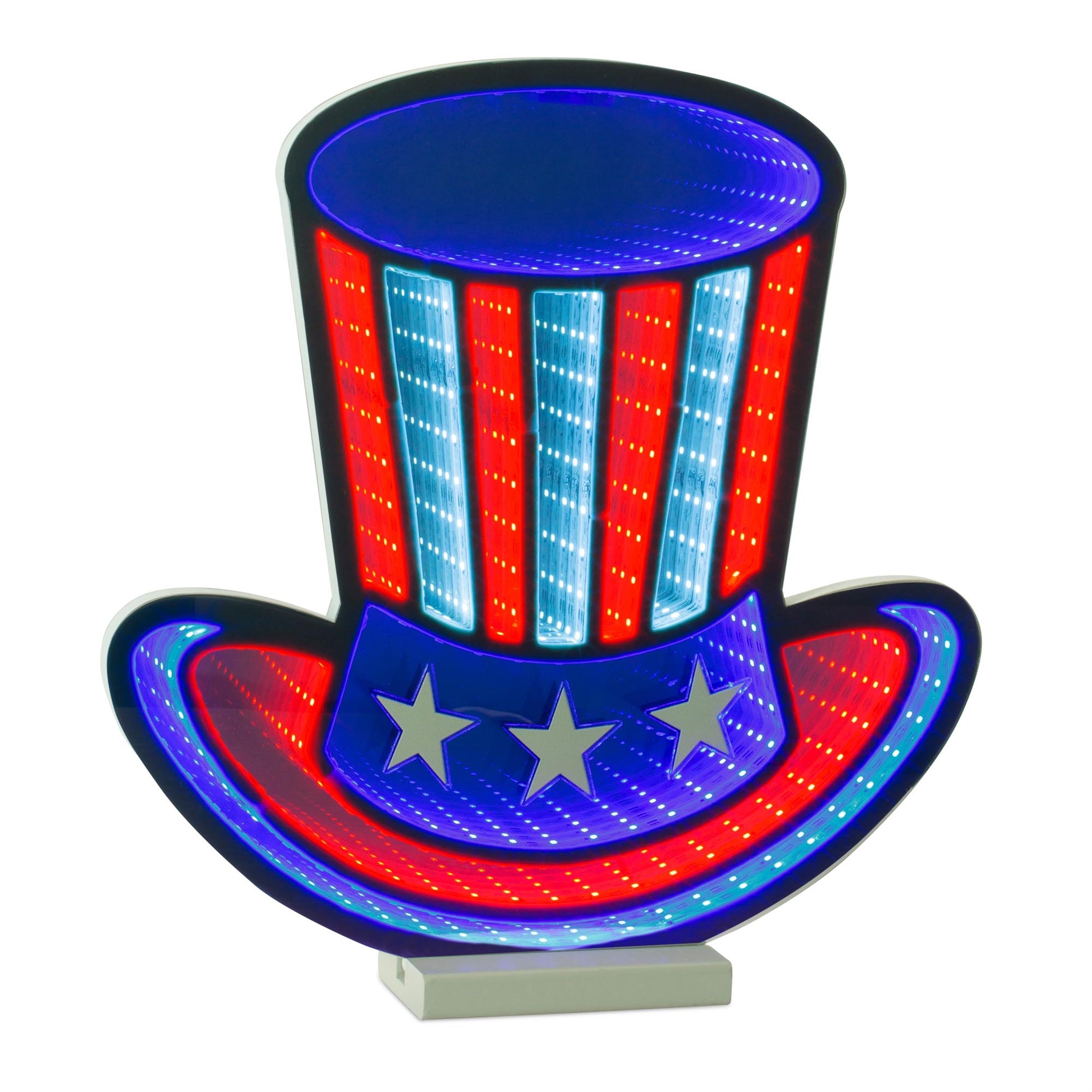 Patriotic Uncle Sam Hat Ekkolight 14.5"H