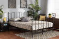 Baxton Studio Lana Modern and Contemporary Black Finished Metal Full Size Platform Bed