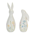 Pastel Floral Rabbit Figurines (Set of 2)