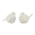 Etched Floral Bird Figurine (Set of 6)