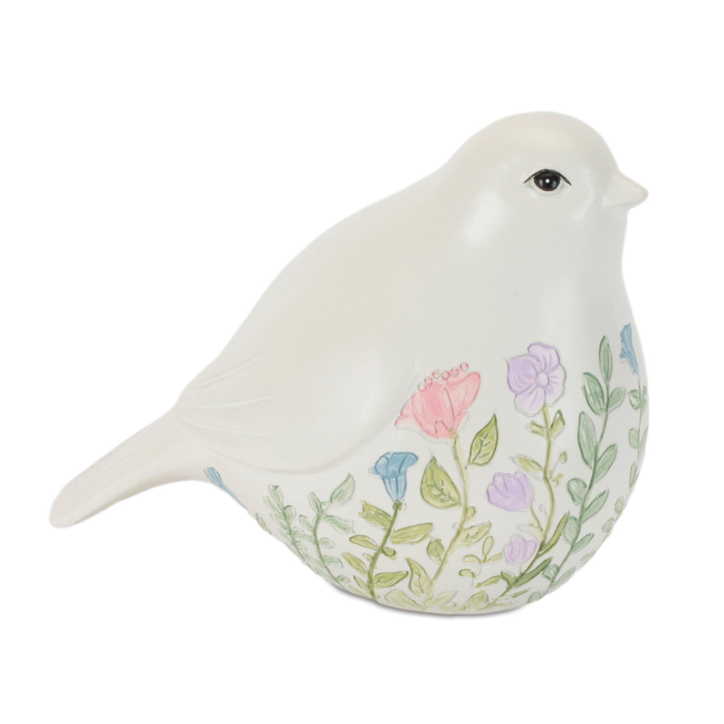 Etched Floral Bird Figurine (Set of 6)