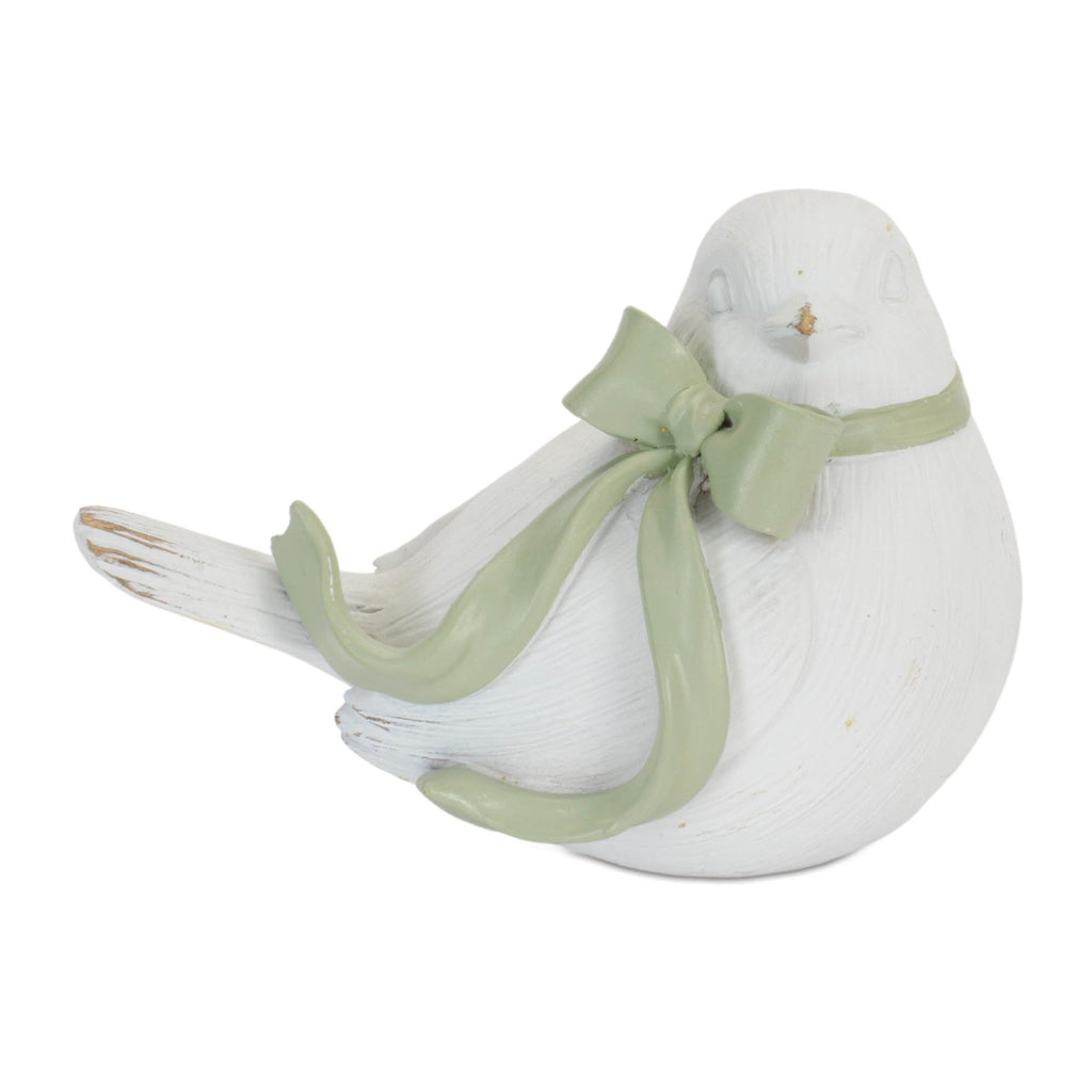 Bird Figurine with Bow (Set of 4)