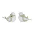 Bird Figurine with Bow (Set of 4)