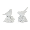 Bird on Floral Pedestal Figurines (Set of 2)