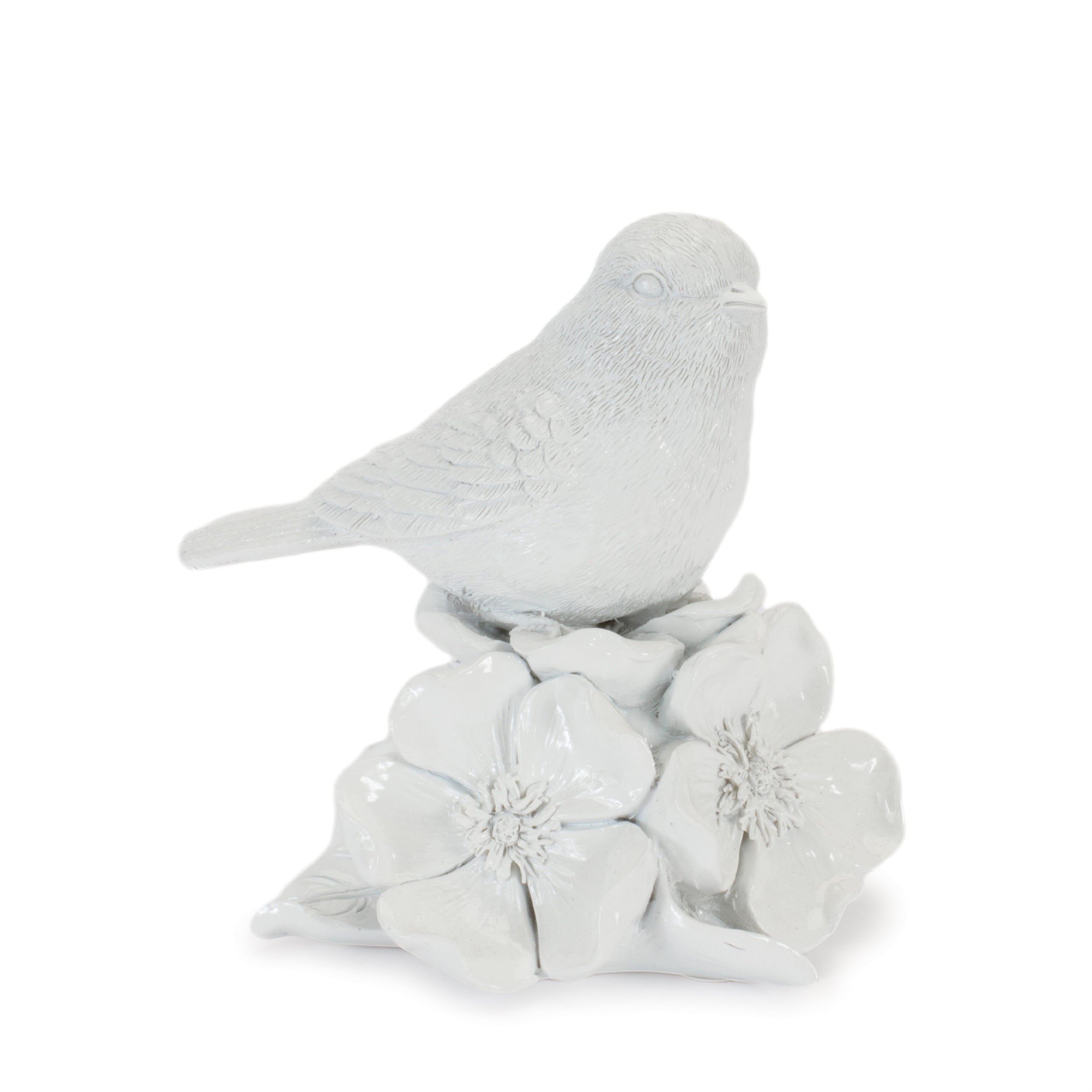 Bird on Floral Pedestal Figurines (Set of 2)