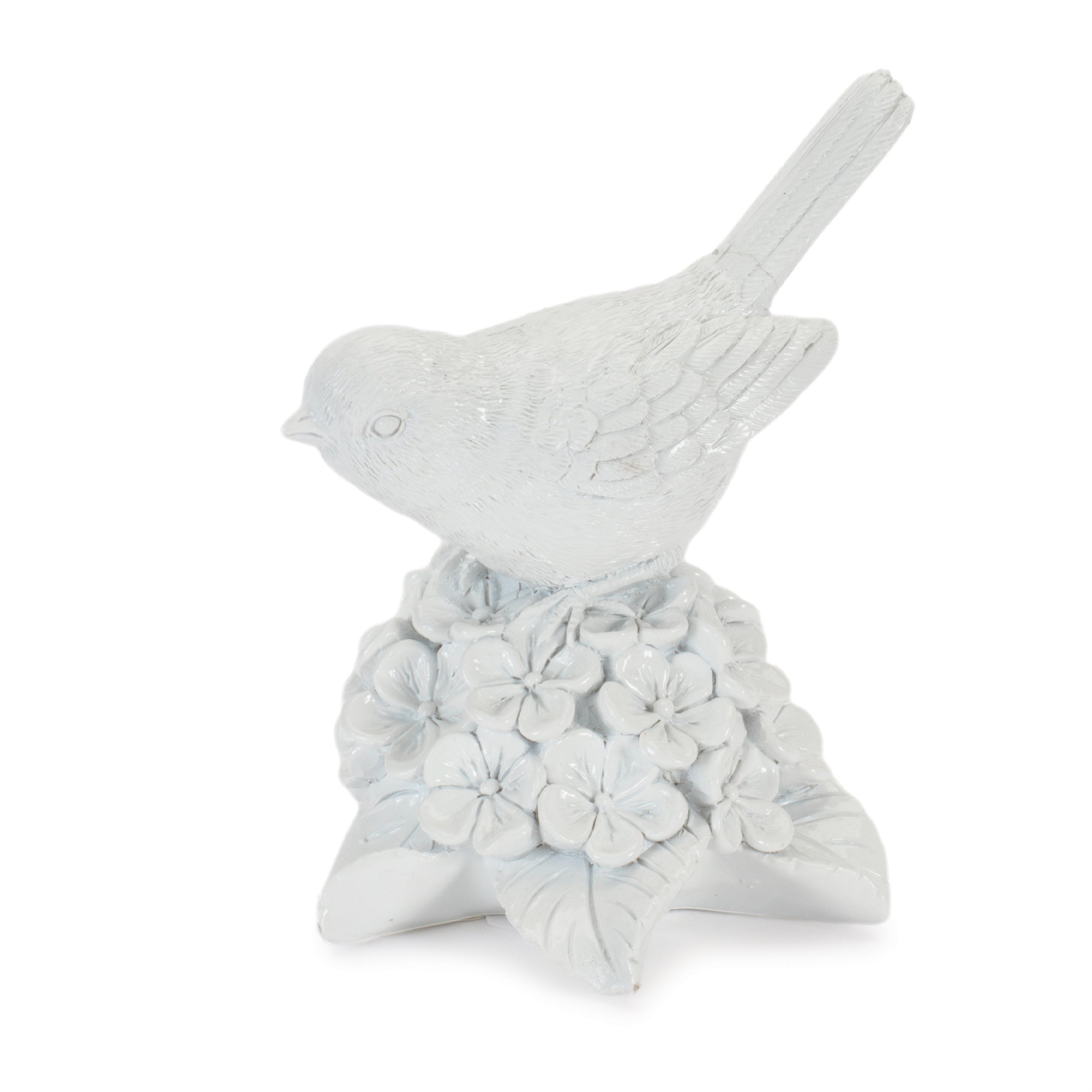Bird on Floral Pedestal Figurines (Set of 2)