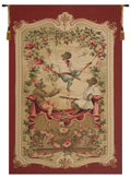 Monkey's Paradise II In Red European Tapestry
