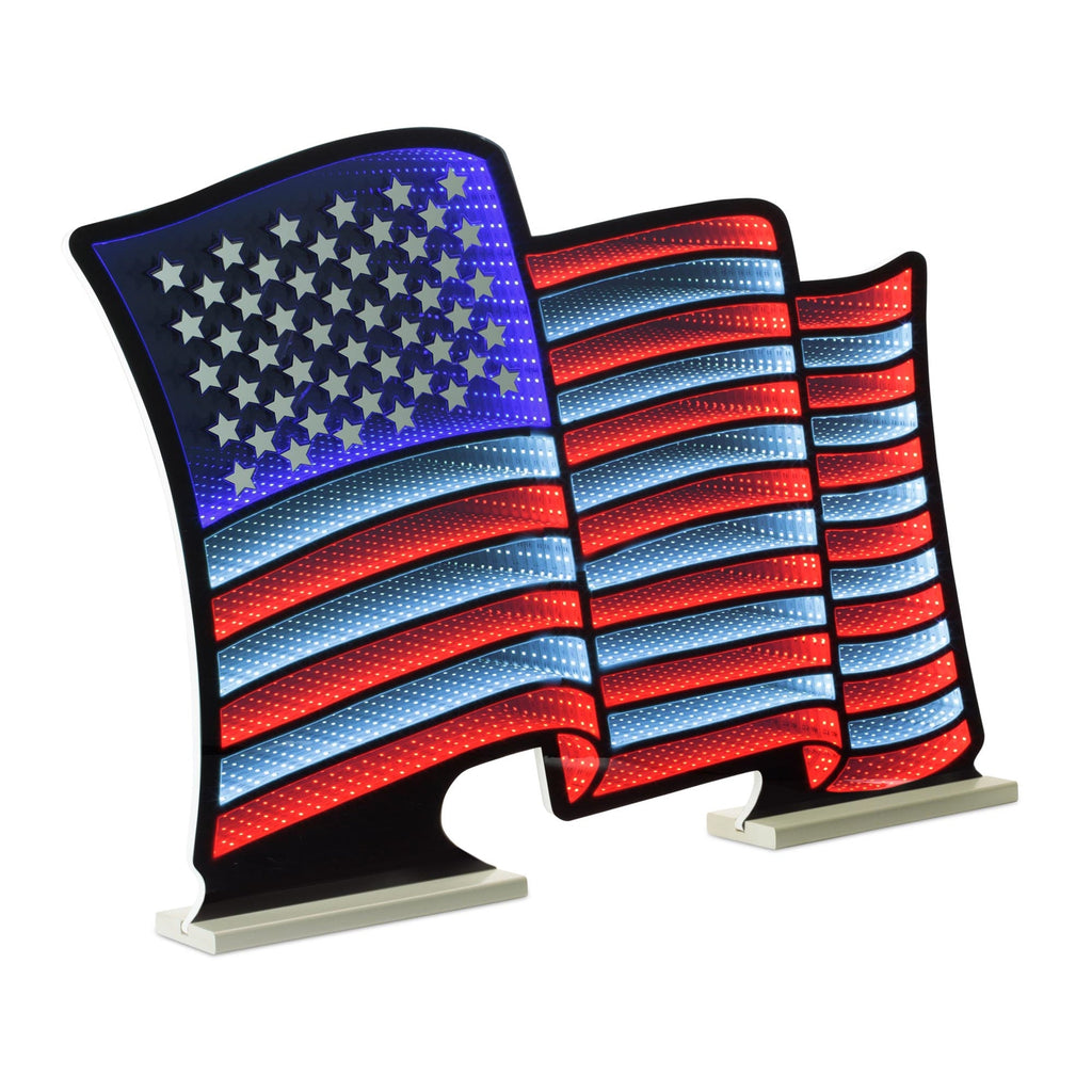 Waving American Flag Ekkolight 37.5"L