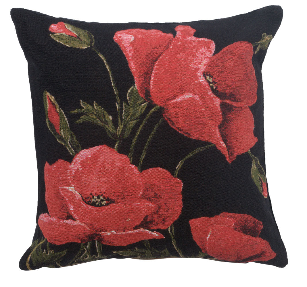 Poppies Small European Cushion Covers