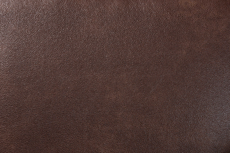 Baxton Studio Christa Mid-Century Modern Transitional Dark Brown Faux Leather Effect Fabric Upholstered and Walnut Brown Finished Wood Accent Chair