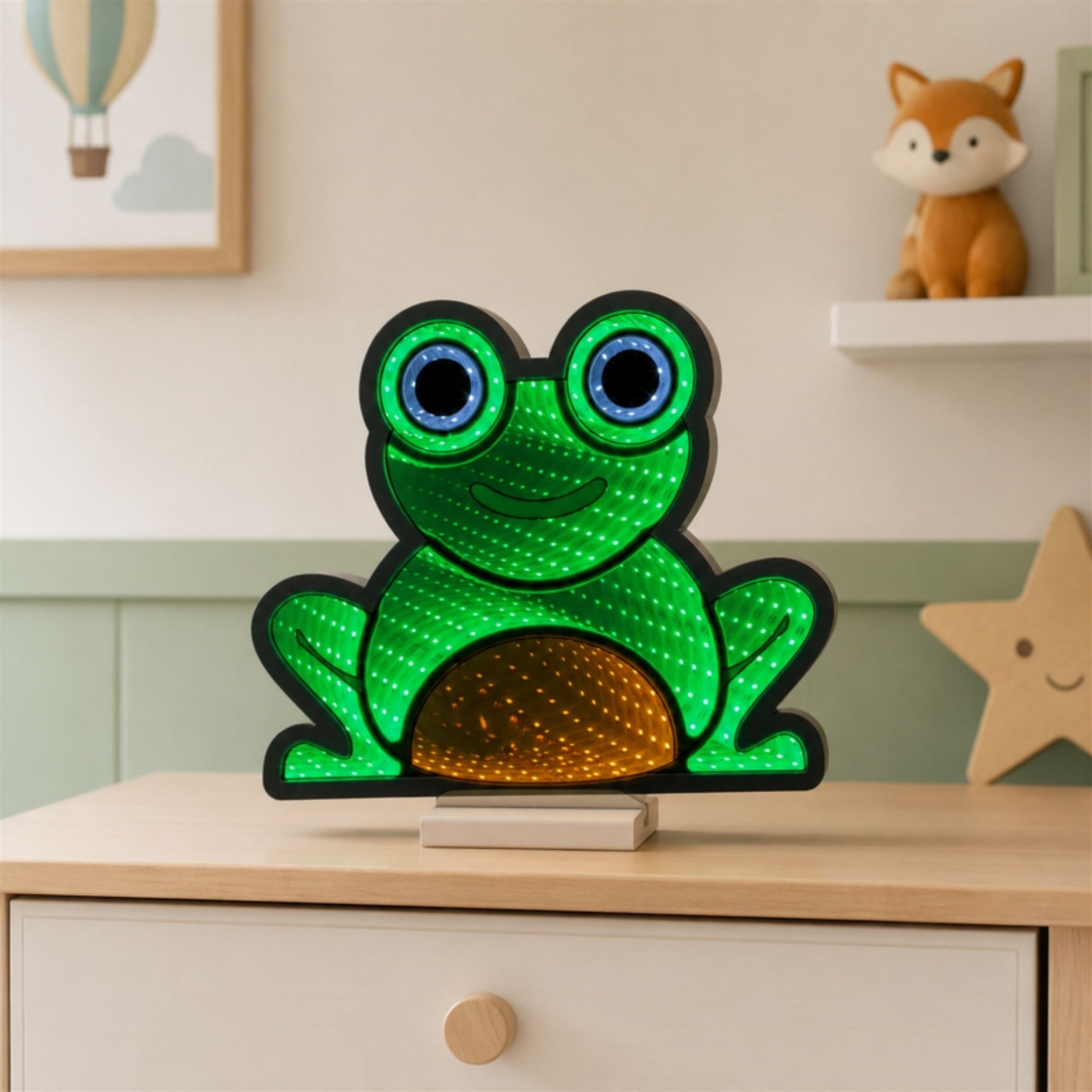 Sitting Frog Ekkolight 12"H