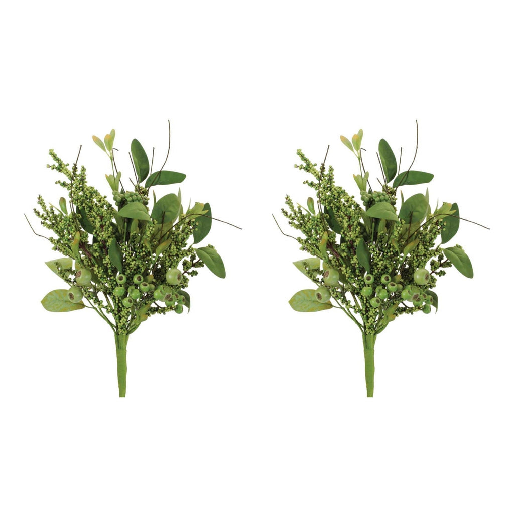 Mixed Berry Decorative Bush (Set of 2)