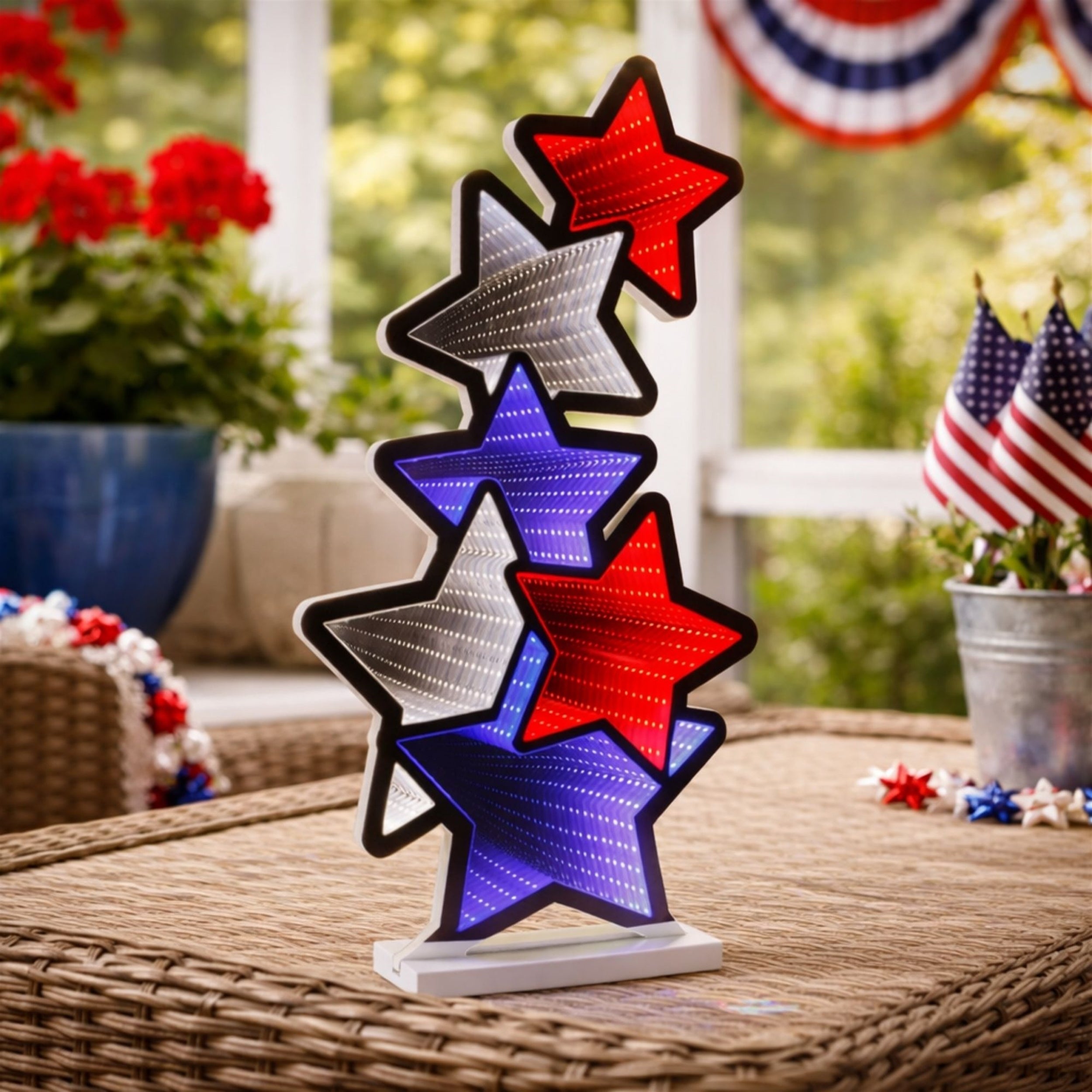 Americana Star Stack 23.5"H