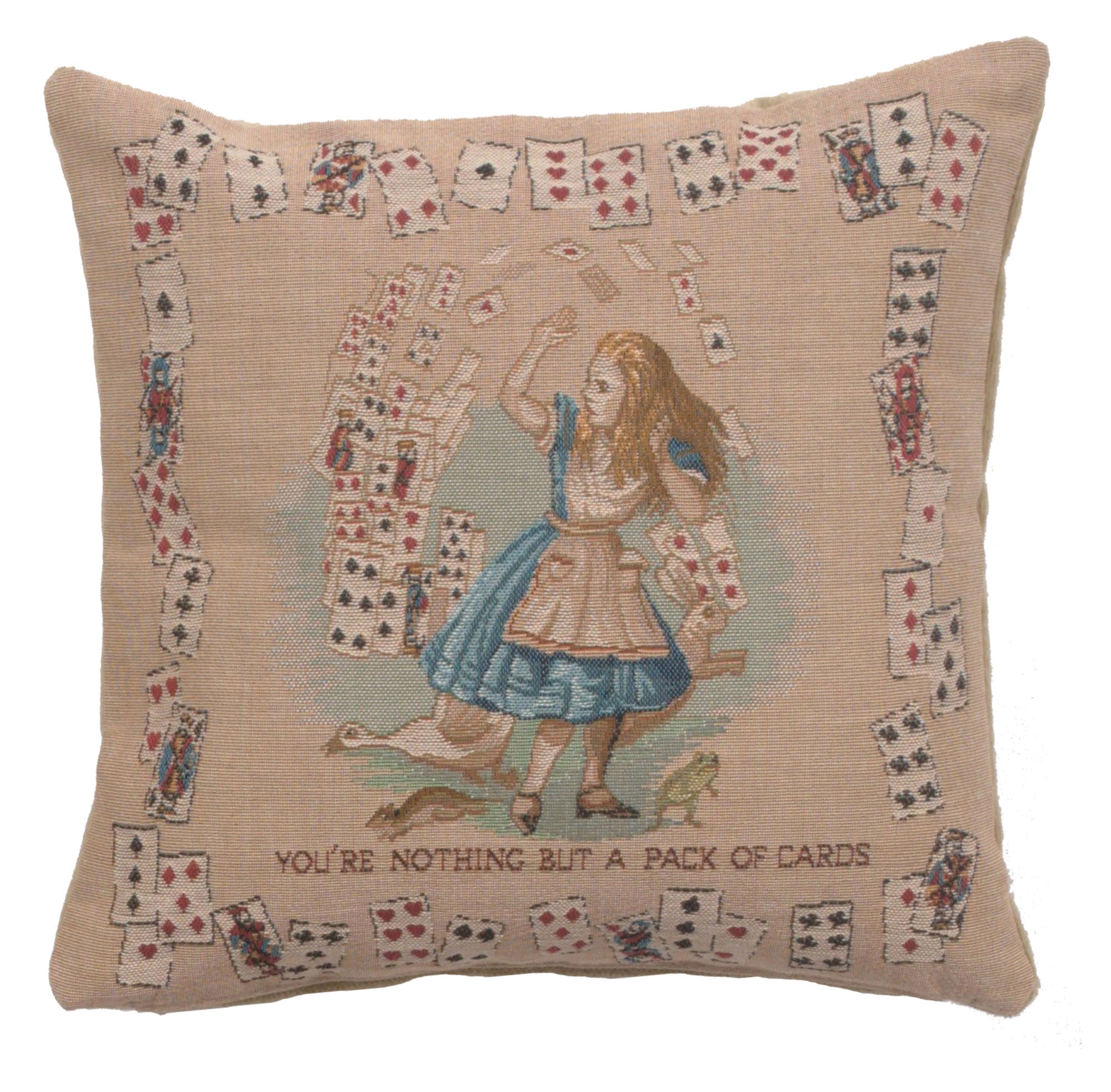 The Pack of Cards French Cushion