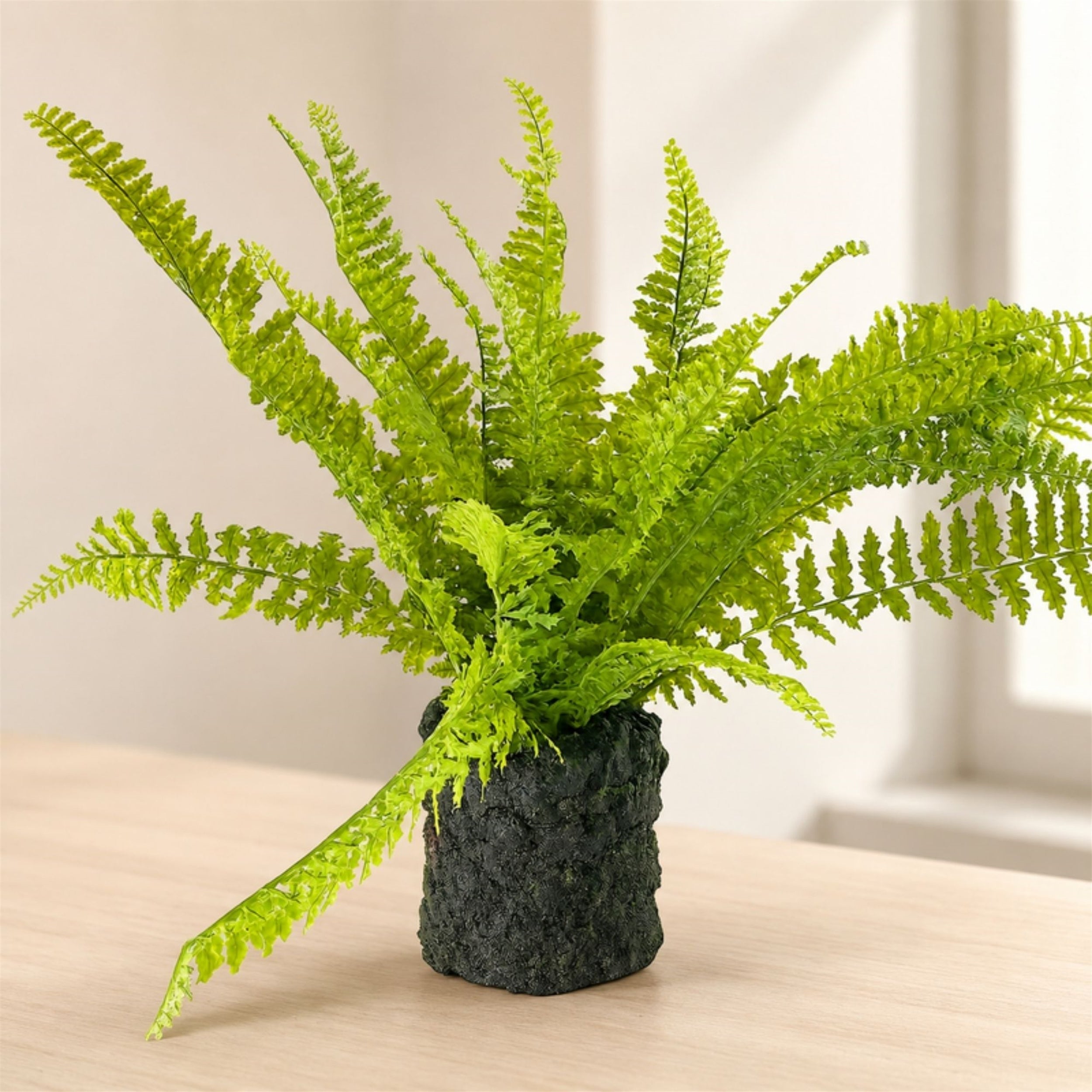 Fern Plant with Mossy Base 24"H