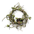 Mossy Twig Wreath with Birds Nest 12"D