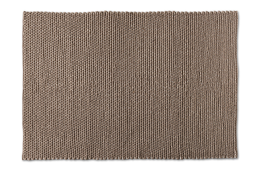 Baxton Studio Colemar Modern and Contemporary Brown Handwoven Wool Dori Blend Area Rug