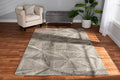 Baxton Studio Barret Modern and Contemporary Grey Hand-Tufted Wool Area Rug