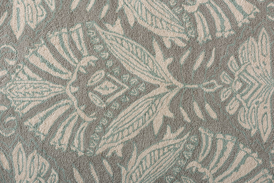 Baxton Studio Morain Modern and Contemporary Grey Hand-Tufted Wool Area Rug