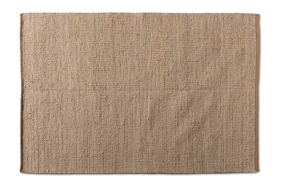 Baxton Studio Michigan Modern and Contemporary Natural Brown Handwoven Hemp Blend Area Rug