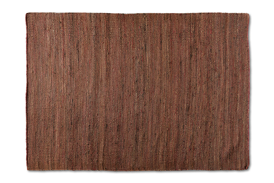 Baxton Studio Flamings Modern and Contemporary Rust Handwoven Hemp Area Rug