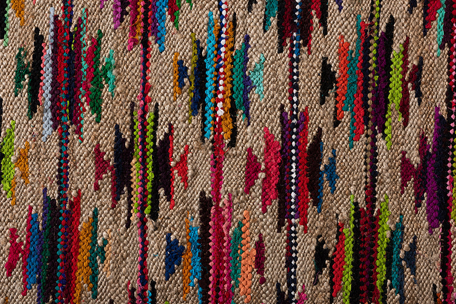 Baxton Studio Zurich Modern and Contemporary Multi-Colored Handwoven Hemp Blend Area Rug
