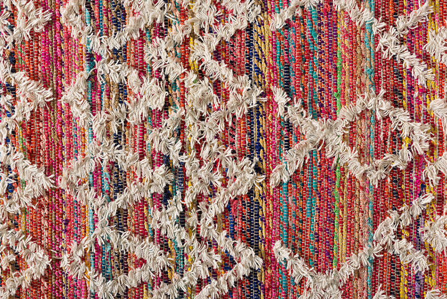 Baxton Studio Graydon Modern and Contemporary Multi-Colored Handwoven Fabric Blend Area Rug