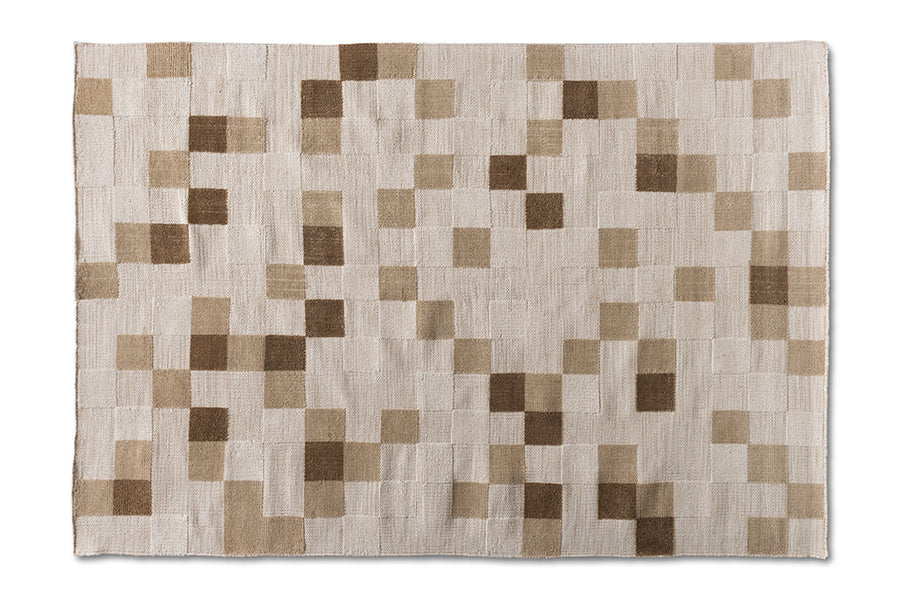 Baxton Studio Barbon Modern and Contemporary Ivory and Beige Handwoven PET Yarn Indoor and Outdoor Area Rug