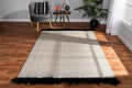 Baxton Studio Dalston Modern and Contemporary Beige and Black Handwoven Wool Blend Area Rug