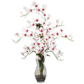 Dendrobium w/Vase Silk Flower Arrangement