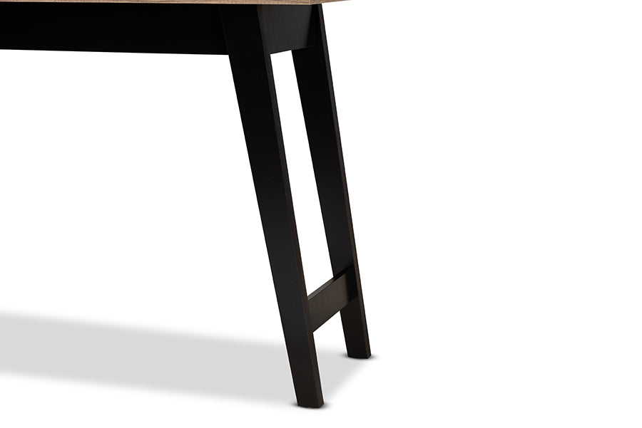 Baxton Studio Wales Modern and Contemporary Light Brown Finished Wood 2-Drawer Console Table