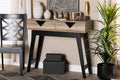 Baxton Studio Wales Modern and Contemporary Light Brown Finished Wood 2-Drawer Console Table