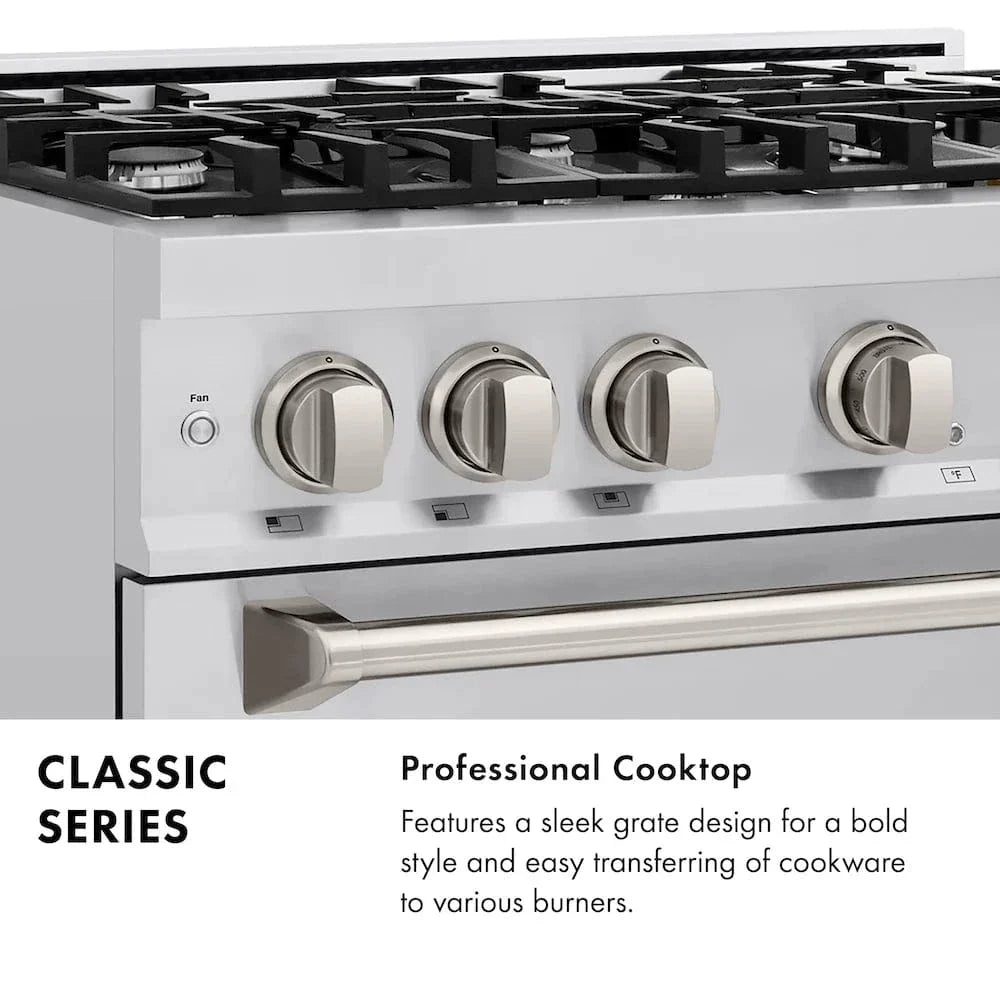 ZLINE 48" Dual Fuel Range, Gas Cooktop, Electric Convection Oven Stainless Steel, CDR48