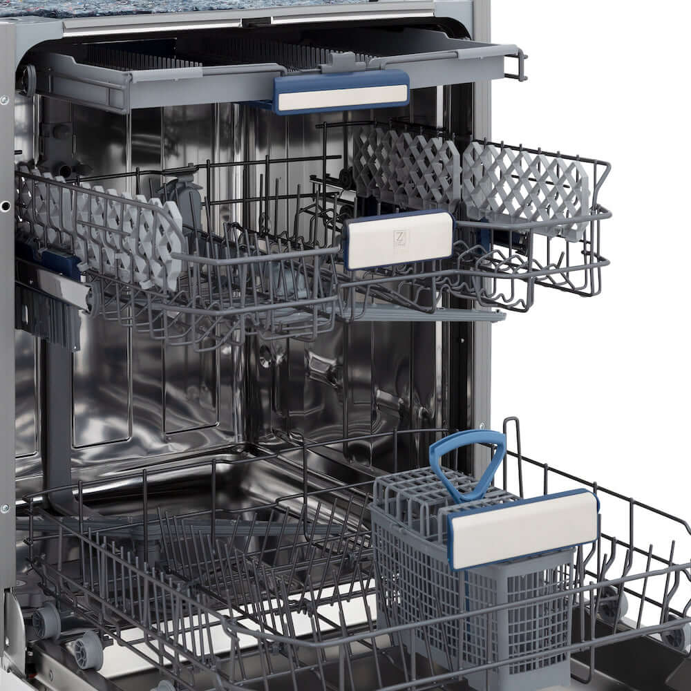 ZLINE Autograph 24" Dishwasher Stainless, Matte Black DWVZ-24-MB