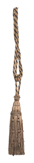 Caroline Black and Gold Tapestry Tassel