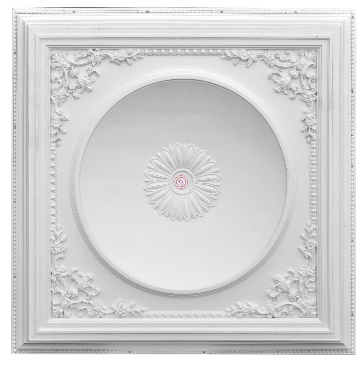 Elegant Large Dome Ceiling Medallion 58 Inch Square