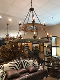 Two Tier Ridge Line 56" Chandelier
