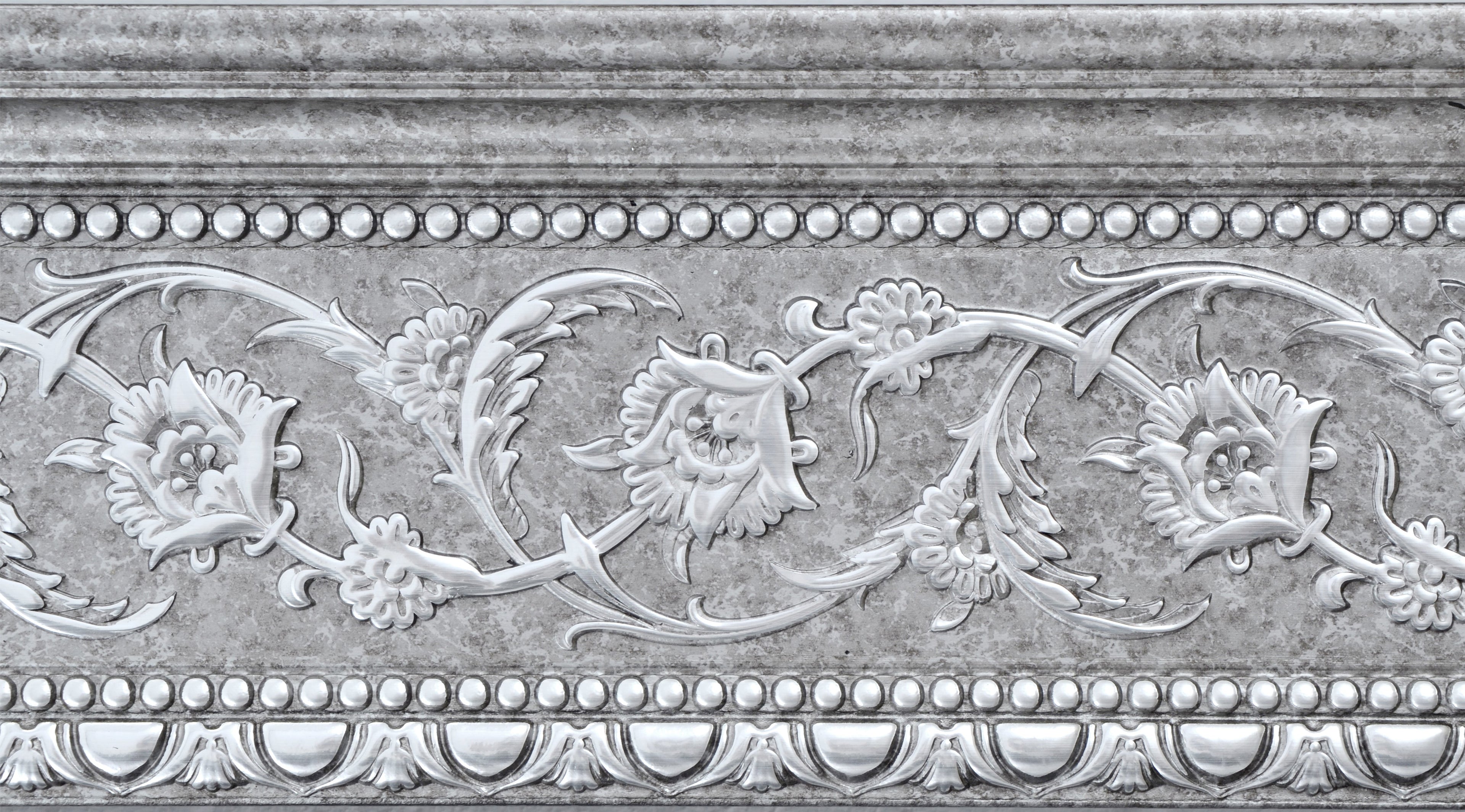 Grey and Silver Crown Molding 94 Inch