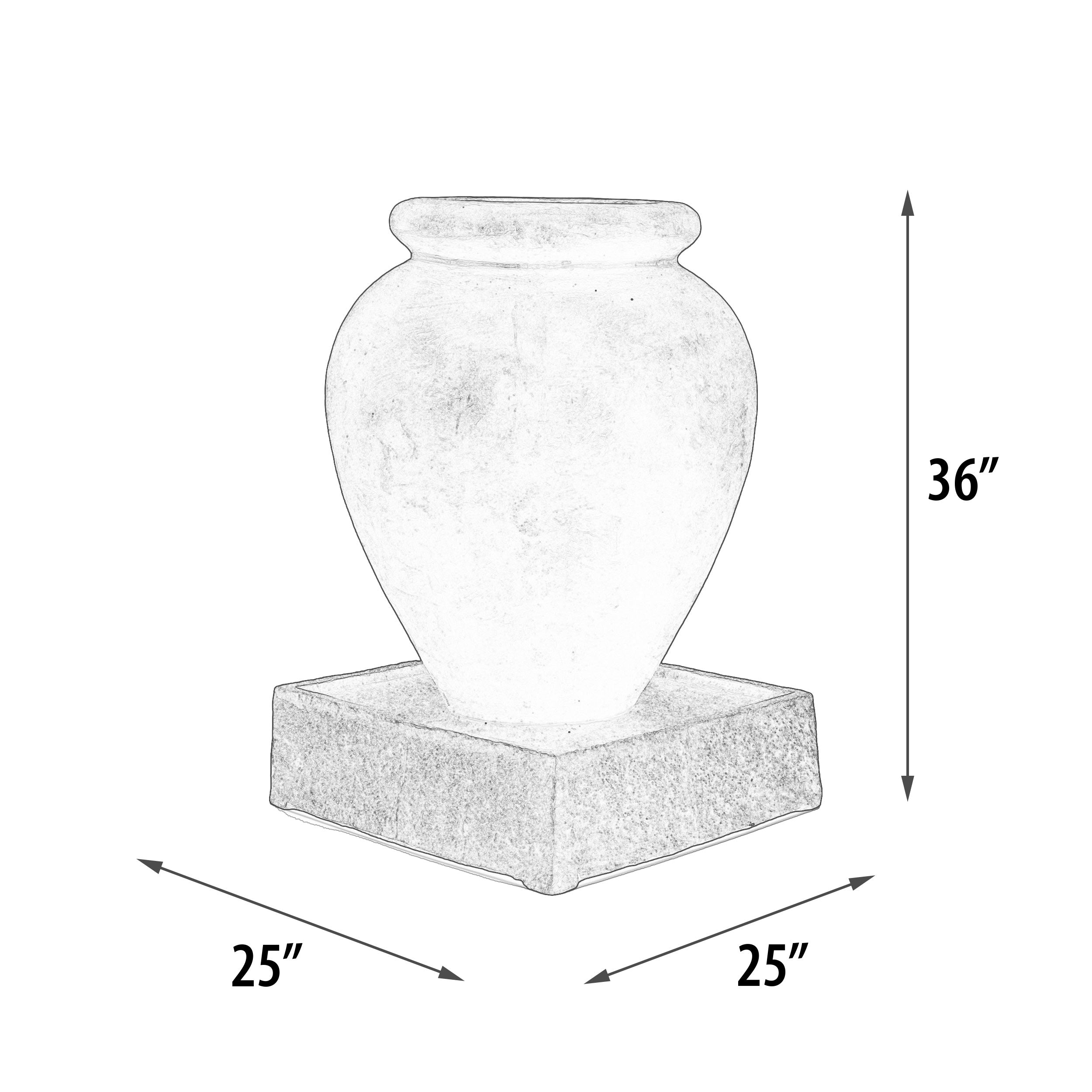 Adobe Garden Fountain